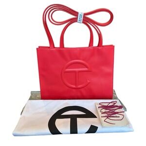 Telfar Shopping Bag Large Red Tote